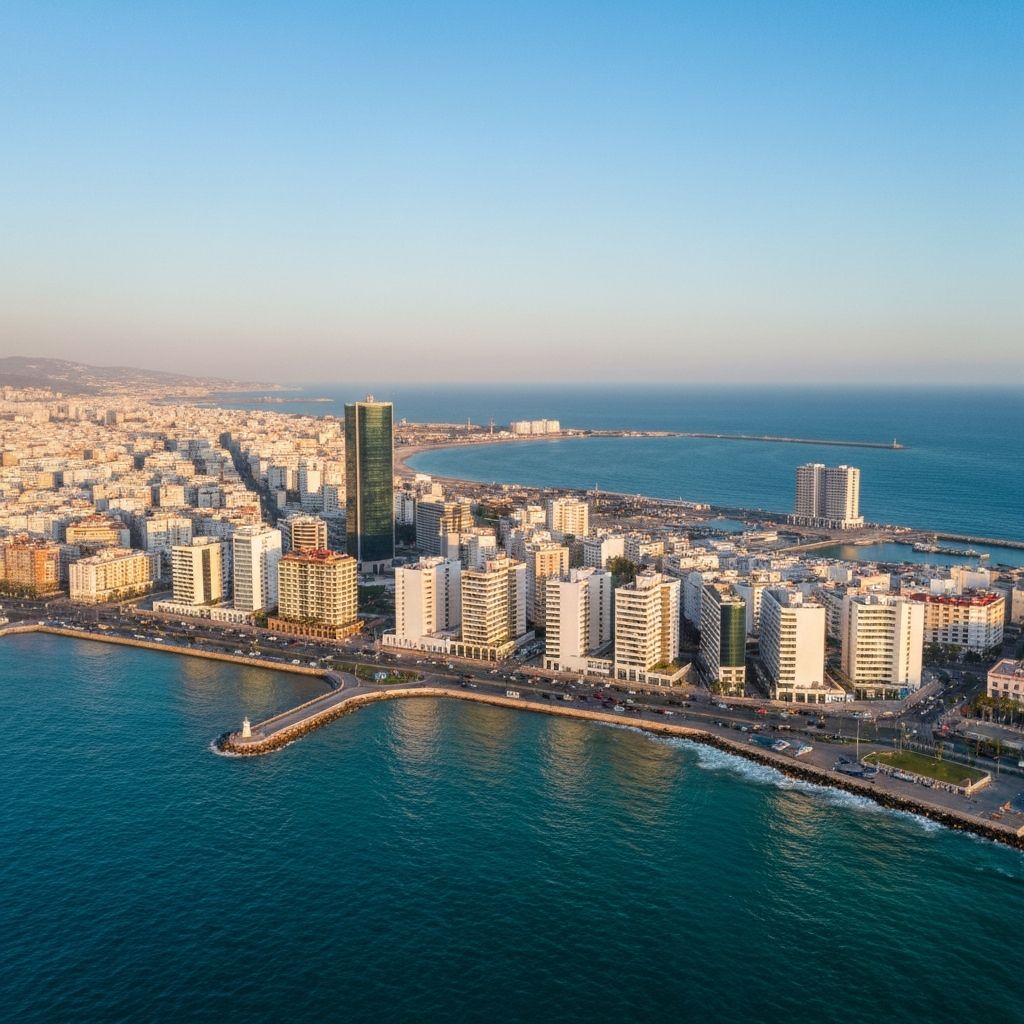 Morocco landscape showing the strategic location between Africa and Europe